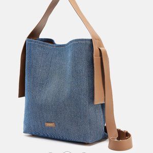 Songmont Medium Drippy Tote Bag - Denim